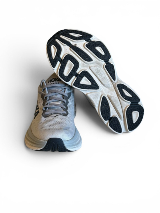 Hoka Bondi 8 Running Shoes Mens 9.5D Gray Cushioned Athletic Sneakers main image 2